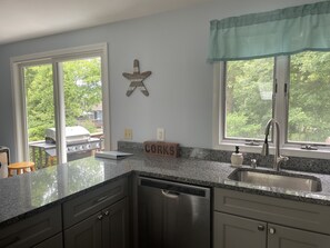 Kitchen. All new stainless steel appliances. 