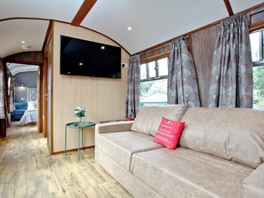 Comfy living area | Brunel Boutique Railway Carriage No 1 - Brunel Boutique Railway Carriages, Dawlish Warren
