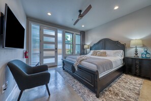 First floor bedroom with 4K UHD TV