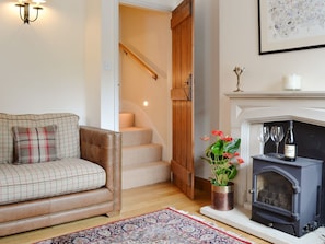 Comfy living room with wood burner | Bondgate, Helmsley