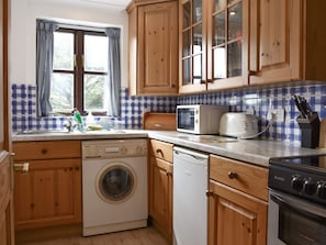 Well-equipped fitted kitchen | Prince Croft Cottage - Mount Hawke Holiday Bungalows, Mount Hawke, near Redruth