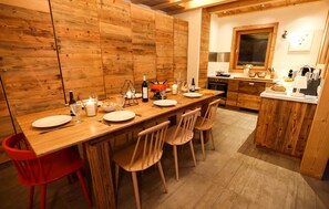 Share meals and laughs at the dining table.