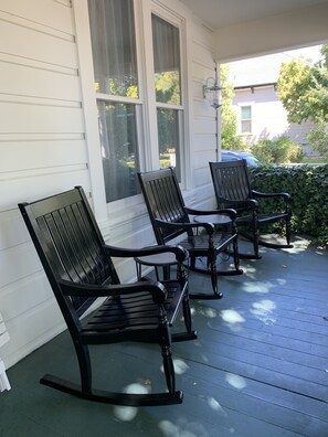 Relax on the front porch.