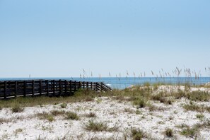 This gorgeous beach is only steps away...