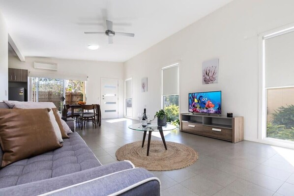 Open plan light filled space