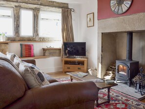 Welcoming living area with wood burner | Club House, Hebden Bridge