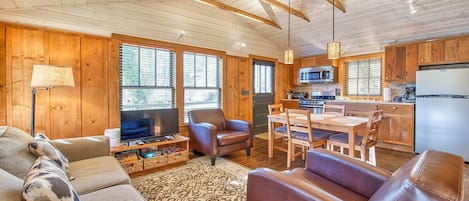 Living Room Dining Room Kitchen View