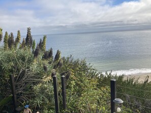 View of ocean from studio yard 