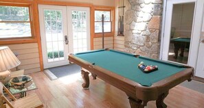 Pool Table Sunroom