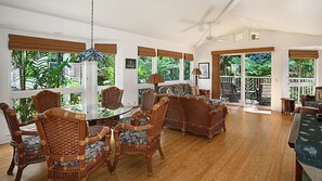 Villas of Kamalii #13 - Living Great Room & Lanai View - Parrish Kauai