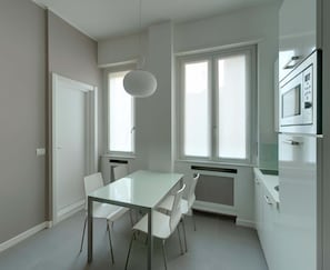 Make a quick meal in the kitchenette.