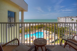 Private Beachfront Balcony Overlooking the Pool and the Gulf of Mexico
