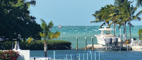 Our protected harbor on a very windy day