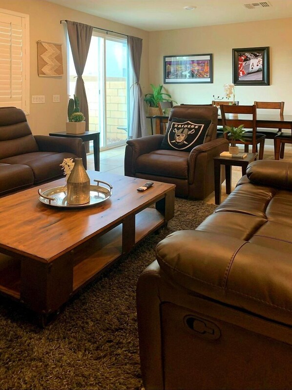 Looking across Living Area to Dining Area