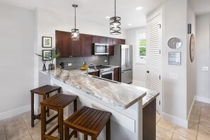 Bar Seating for 3 at the Full Kitchen at Waikoloa Hawai'i Vacation Rentals