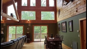 Living room out to the the 2nd floor balcony