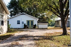 From the street, this cottage is picturesque!