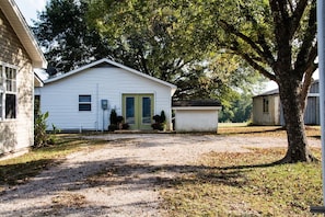 From the street, this cottage is picturesque!