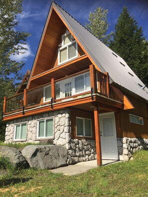 Outside cabin in summer 