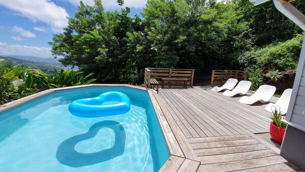Terrace with pool