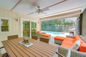 Lanai | Gas Grill | Private Pool | Outdoor Dining