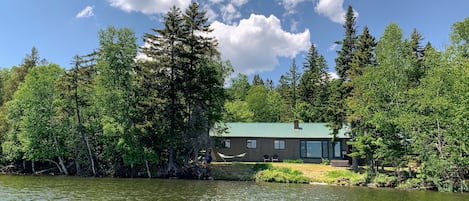 A camp in Rangeley where you can't see your neighbors is a rare treat indeed. 