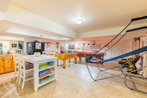 Basement game room made for nothing but fun!  