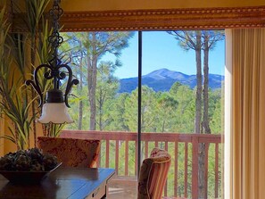 View from inside the living room