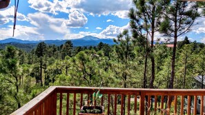 Amazing views of Sierra Blanca from the deck