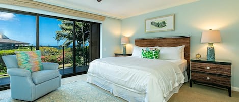 Primary Bedroom with King Bed and Luxurious Linens