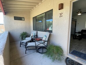 Entrance and Covered Patio at Casita E