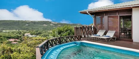 COVID Certified Cottage with Private Plunge Pool and cascading views from the pool deck