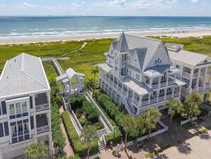 Home is adjacent to the dune walkover to the beach.