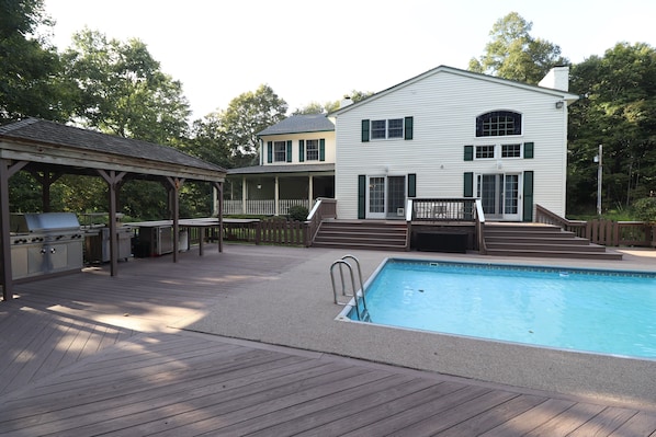 Pool and outside kitchen view