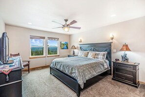Upper Floor - Bedroom 2, Master Suite King Size Bed + En Suite Bathroom