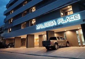 Front of property – evening/night
