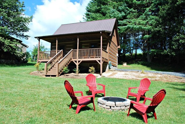 Exterior View with Outdoor Firepit