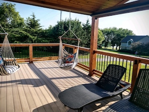 View of part of the covered deck