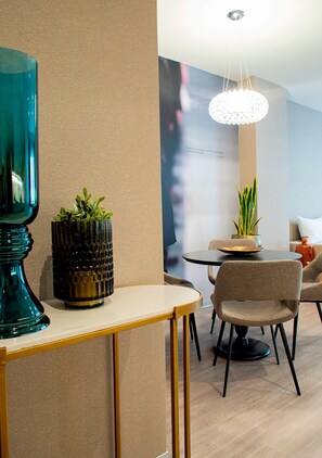 Sittområde i lobbyn