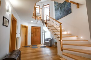 Entry hall baths in a natural light.