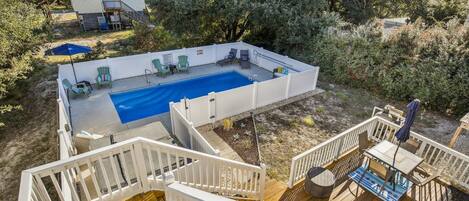 Back Yard From Upper Level Deck