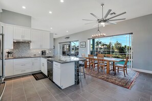 Kitchen, dining area
