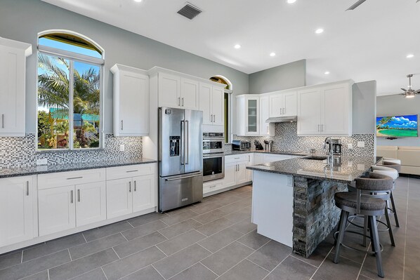 Kitchen Granite Counters all new kitchenaid appliances!
