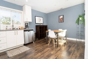 Kitchen and dining area