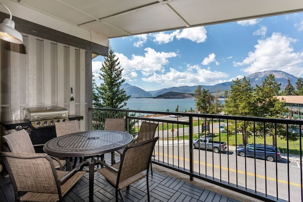 Soak In The Views Of Lake Dillon And The Mountains From Your Deck