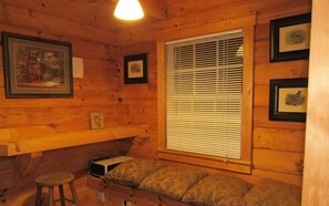 Sitting area with computer work area