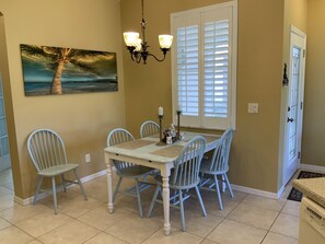 Breakfast nook with plenty of light