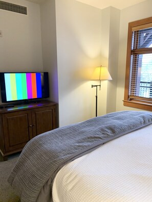 HD TV with Comcast Cable and Netflix App in King bedroom