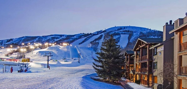 The Snow Flower Condos are located at the bottom of Park City Mountain Resort.