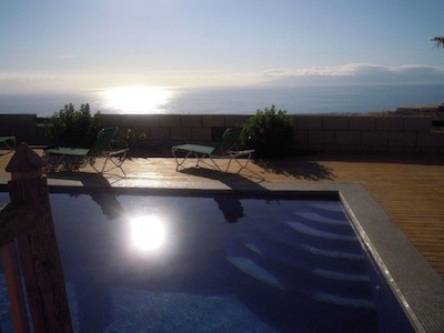 Finca m. fantastic sea view for lovers and peace seekers, heated pool